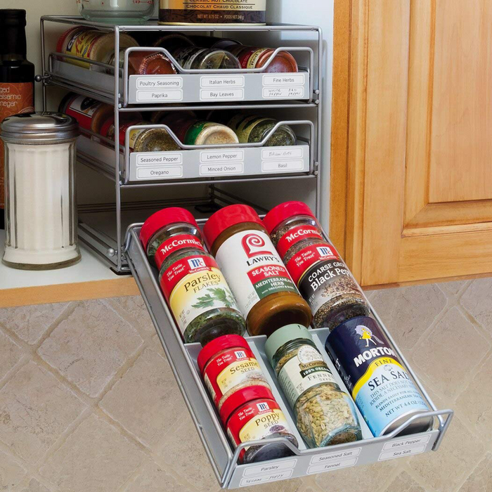 Lipper International Three Tier Tilt Down Spice Drawer