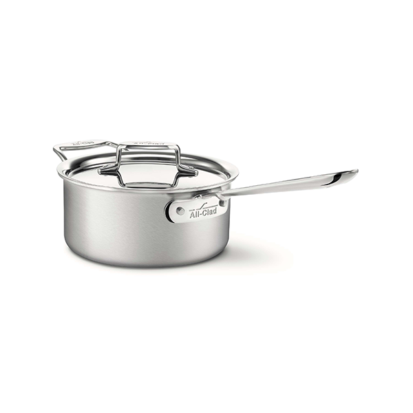 All-Clad D5 Stainless Brushed 5-ply Bonded Sauce Pan with Lid
