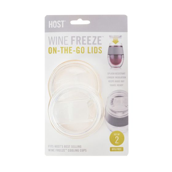 Host Set of 2 Wine Freeze Lids