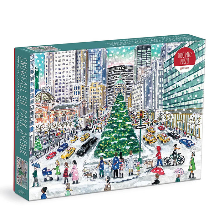 Snowfall on Park Avenue 1000 Piece Puzzle