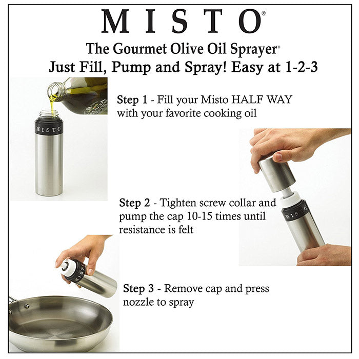 Misto Stainless Steel Oil Bottle Sprayer