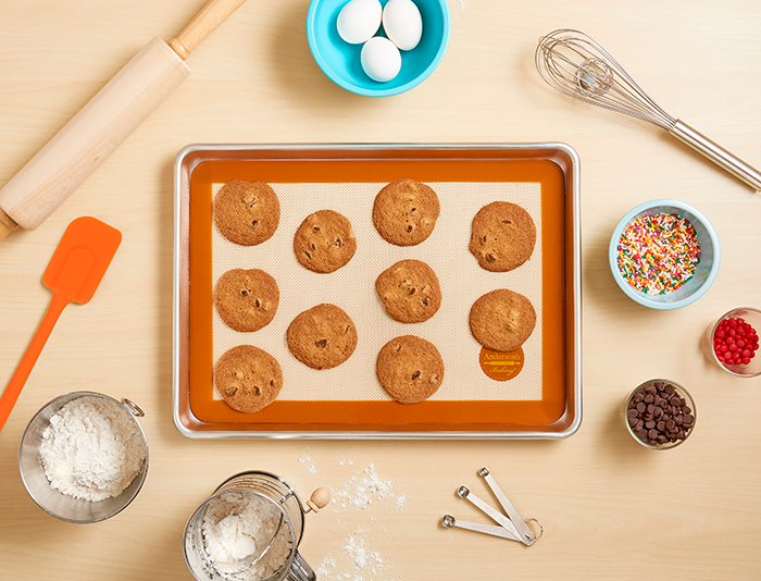 Reusable Non-stick Silicone Baking Mat, Cookie Sheet Liner, Bakeware Sheet,  While Being Eco-friendly and Fully Non-stick - Large