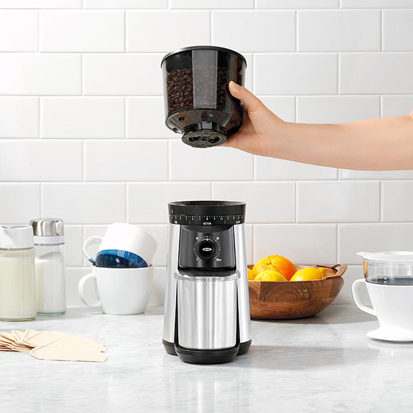  OXO Brew Conical Burr Coffee Grinder with Scale : Home & Kitchen