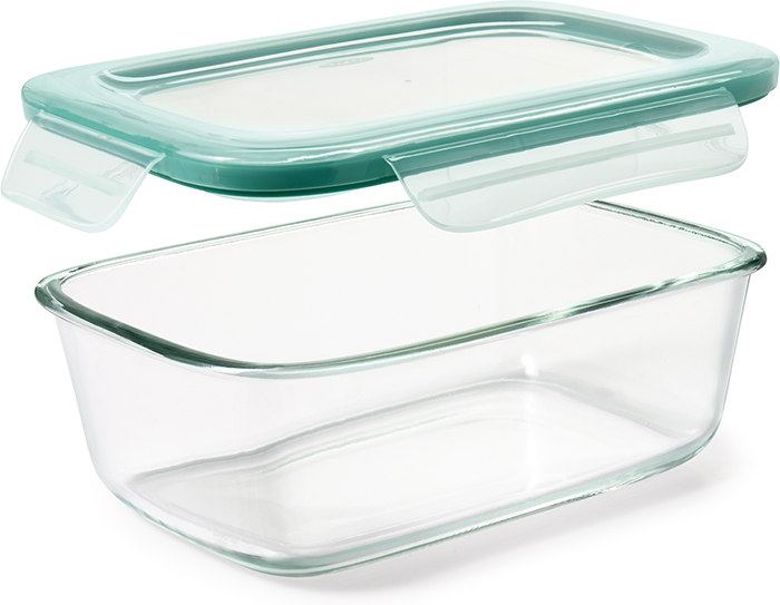 OXO Good Grips 8-Cup Rectangle Glass Container, Clear