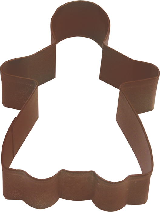 R & M Polyresin Coated Cookie Cutter- Brown Girl
