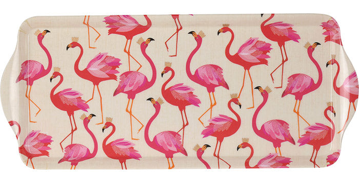Sara Miller London for Pimpernel Flamingo Melamine Sandwich Tray