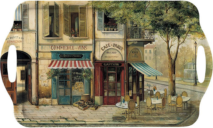 Pimpernel Parisian Scenes Large Melamine Handled Tray