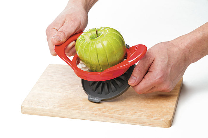 SteeL Apple Divider by OXO :: sharp, stainless steel blades to easily core  and slice with ease