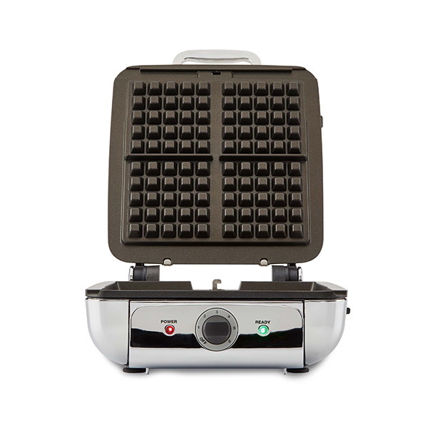 Stainless Steel Waffle Maker with Removable Plates
