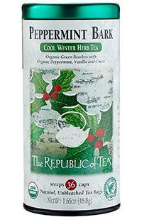 Republic of Tea Peppermint Bark Cool Winter Herb Tea