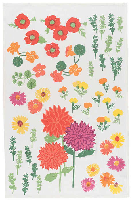 Now Designs Set of 3 Flowers of the Month Floursack Towels
