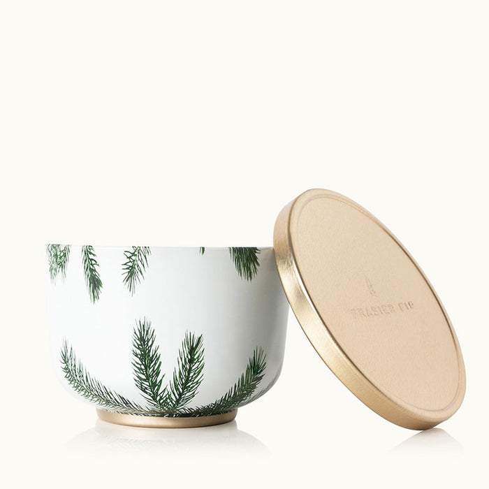 Thymes Frasier Fir Candle Tin with Gold Lid