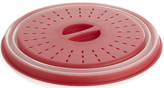 Tovolo Vented Collapsible Microwave Cover Set of 3 (Candy Apple) - Splatter  Guard & Colander Kitchen Gadget for Food & Meal Prep / Dishwasher-Safe