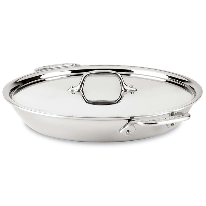 All-Clad D3 Stainless 3-Ply Bonded Universal Pan with Lid